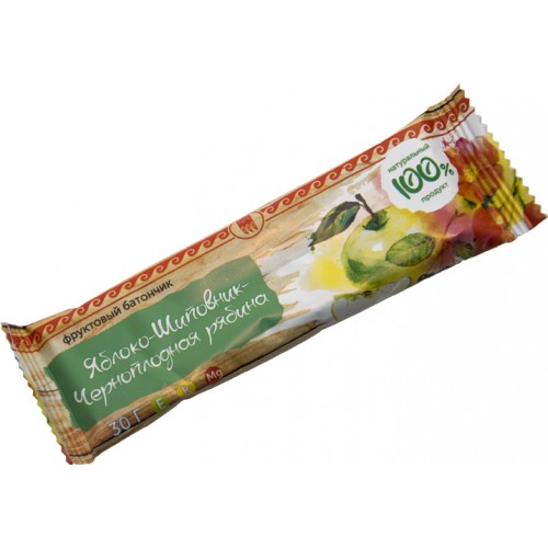 Купить Батончик фруктовый Яблоко-шиповник-черноплодная рябина  г. Краснодар  