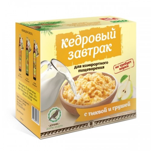 Купить Завтрак кедровый для комфортного пищеварения с тыквой и грушей  г. Краснодар  