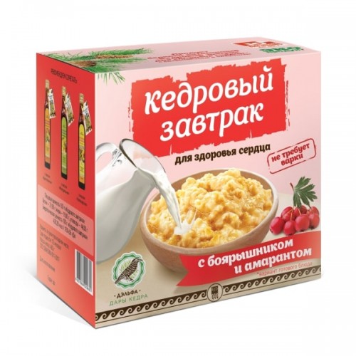 Купить Завтрак кедровый для здоровья сердца с боярышником и амарантом  г. Краснодар  